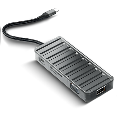 PHİXİ Force 9 in 1 USB C to HDMI VGA Ethernet Hub Çoklayıcı Hub