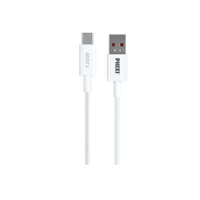 Phixi Force CB465 120W USB-C Şarj ve Data Kablosu – 6A Hızlı Şarj
