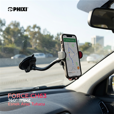 Phixi Force CH63 360° Esnek Araç Tutucu
