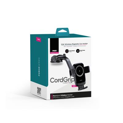 PHIXI Force M40 15W Kablosuz Şarjlı Araç Telefon Tutucu – Manyetik Wireless Araç Standı