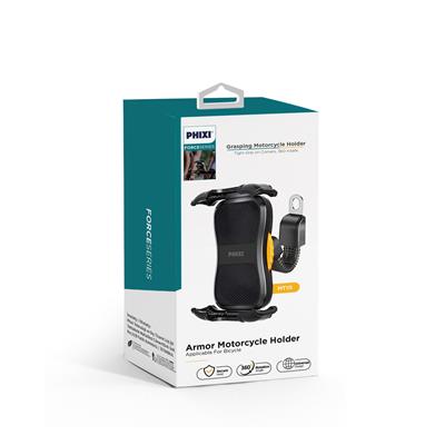 Phixi Force MT10  Dikiz Ayna Baglantili Otomatik Motosiklet ve Bisiklet Telefon Tutucu