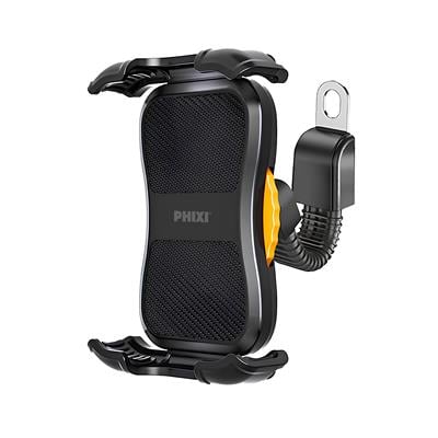 Phixi Force MT10  Dikiz Ayna Baglantili Otomatik Motosiklet ve Bisiklet Telefon Tutucu