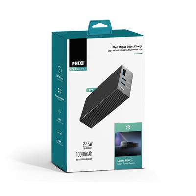PHIXI Force P77 10000mAh Powerbank – 22.5W Hızlı Şarj, Metal Kasa Taşınabilir Şarj Cihazı
