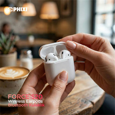 Phixi Force S20 Kablosuz Wireless Earpods Bluetooth Kulaklık