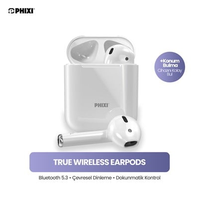 Phixi Force S20 Kablosuz Wireless Earpods Bluetooth Kulaklık