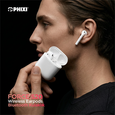 Phixi Force S20 Kablosuz Wireless Earpods Bluetooth Kulaklık