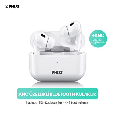 Phixi Force S30 TWS Kablosuz Earpods Kulakiçi ANC Bluetooth Kulaklık
