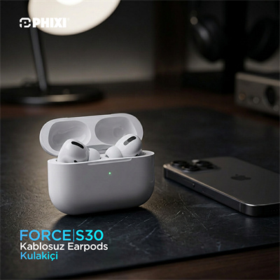 Phixi Force S30 TWS Kablosuz Earpods Kulakiçi ANC Bluetooth Kulaklık