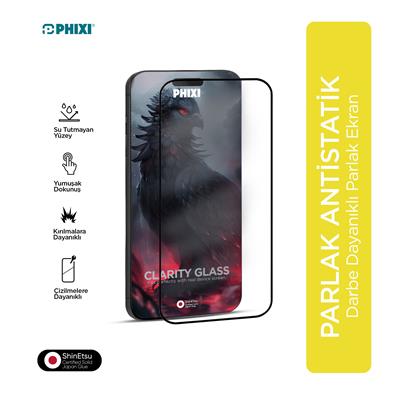 PHIXI Guard Samsung S23 PLUS Antistatik HD Ekran Koruyucu – Toz ve Parmak İzi Tutmayan Parlak Cam