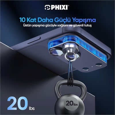 PHIXI Guard Serisi iPhone 17 Pro Max Tam Kaplama Lens Koruyucu – AR Kaplama, Silver