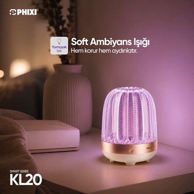PHIXI KL20 Sessiz UV LED Sinek ve Sivrisinek Yakalama Lambası