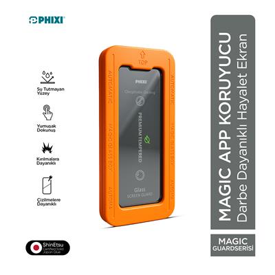 Phixi MagicApp Hayalet Cam Aparatlı Gizlilik Ekran Koruyucu – Maksimum Koruma ve Gizlilik 