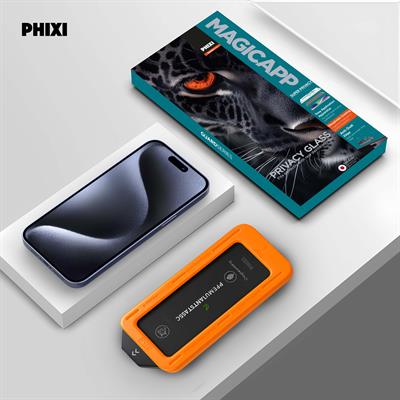 Phixi iPhone 12 Pro MagicApp Hayalet Cam Aparatlı Gizlilik Ekran Koruyucu – Maksimum Koruma ve Gizlilik 