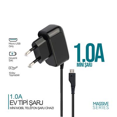 Phixi Massive PCH881 1.0A Micro USB Mini Mobile Şarj Cihazı