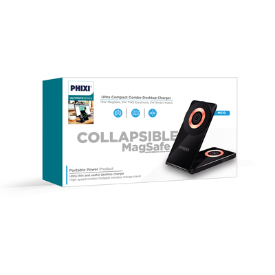 Phixi MS10 3-in-1 Magnetic Wireless Stand Charging Set