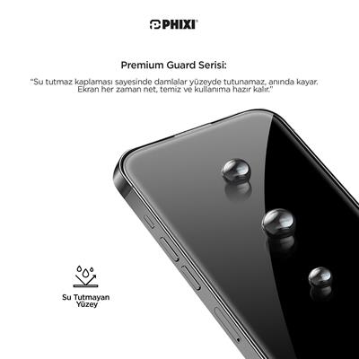Phixi Premium Guard Parlak Cam Ekran Koruyucu –Xiaomi 13T Pro Uyumlu | Antistatik, Su Tutmaz, Tam Kaplama