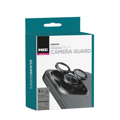 Phixi Premium Guard Serisi  – iPhone 14 / Plus Uyumlu Black Kamera Lens Koruyucu | Safir Cam, Kırılmaz, Gerçek Görünüm