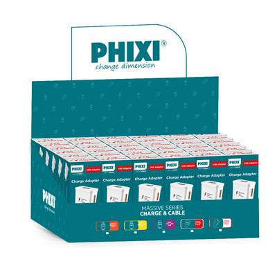 PHIXI QCH208 QC 3.0 USB Şarj Adaptörü 3A Hızlı Şarj (30lu Paket)