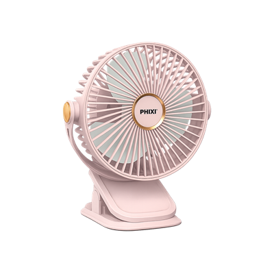 PHIXI Smart MF12 Klipsli Esnek Ambiyans Aydınlatmalı Şarjlı Mini Fan