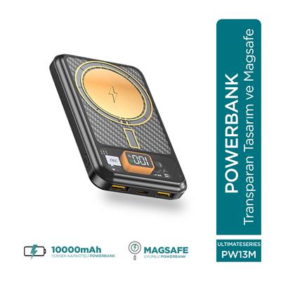 Phixi Ultimate PW13M 10.000mAh Wireless Transparan Powerbank