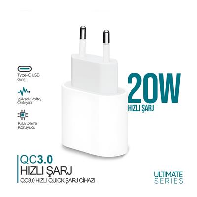 Phixi Ultimate UPD4118 20W Fast Charging Adapter