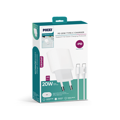PHİXİ UPD4118T ULTİMATE 20W TYPE-C HIZLI ŞARJ CİHAZI 