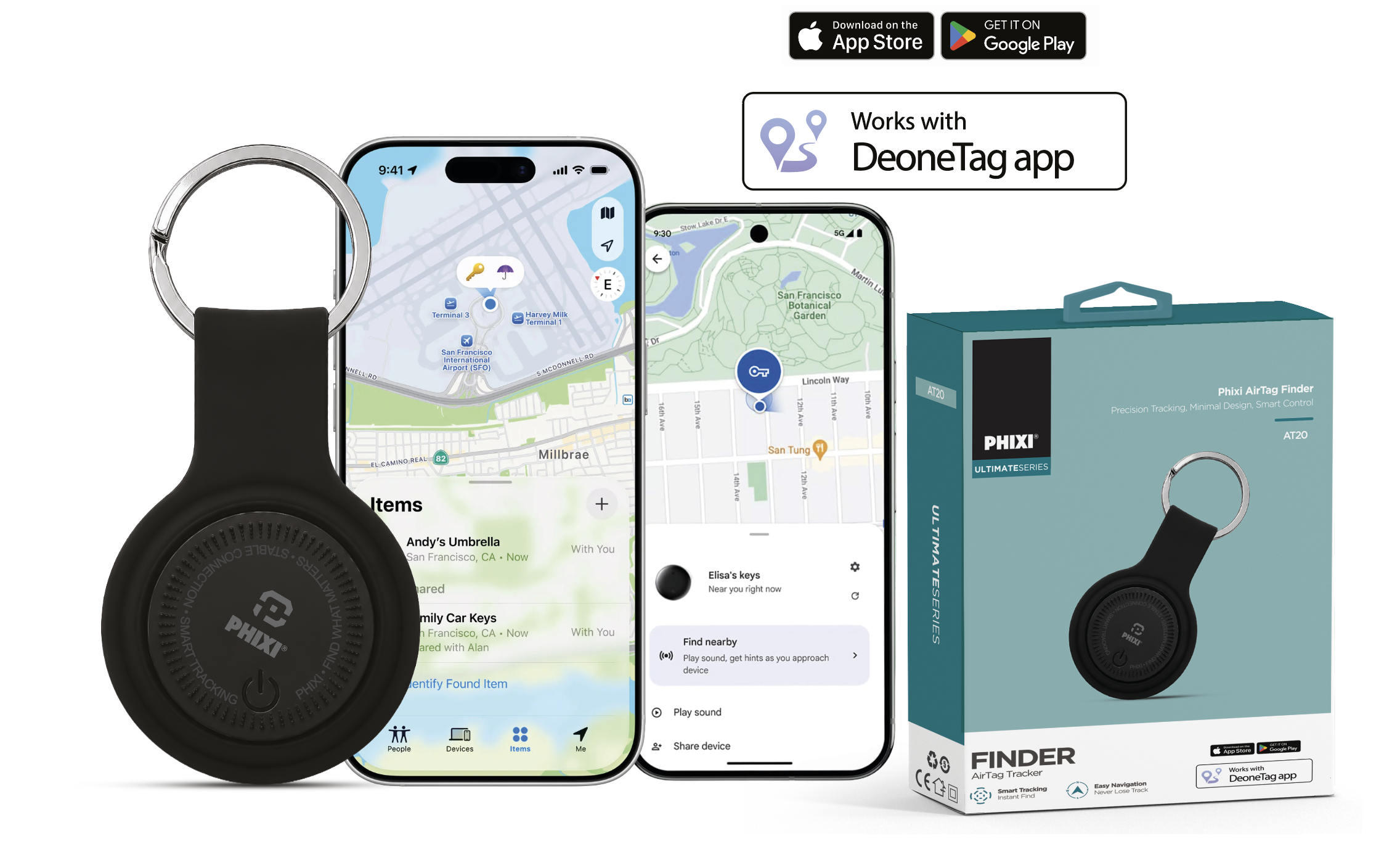 PHIXI Ultimate AT20 Finder AirTag Tracker