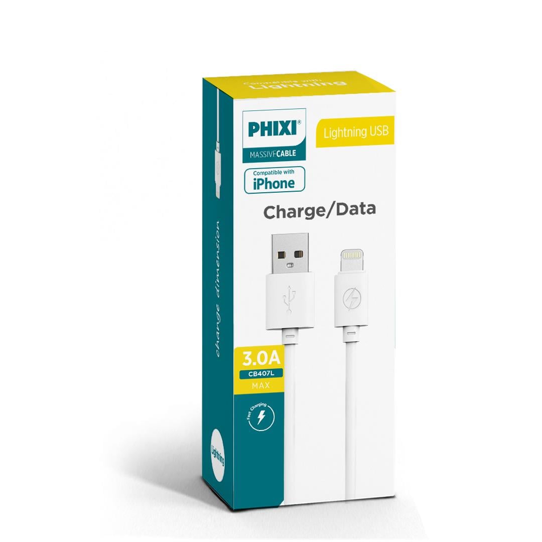PHIXI İPHONE CHARGE/DATA LİGHTNİNG USB CB407L