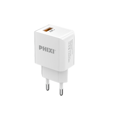Phixi QCH243T Force akım korumalı Type‑C kablolu hızlı şarj cihazı