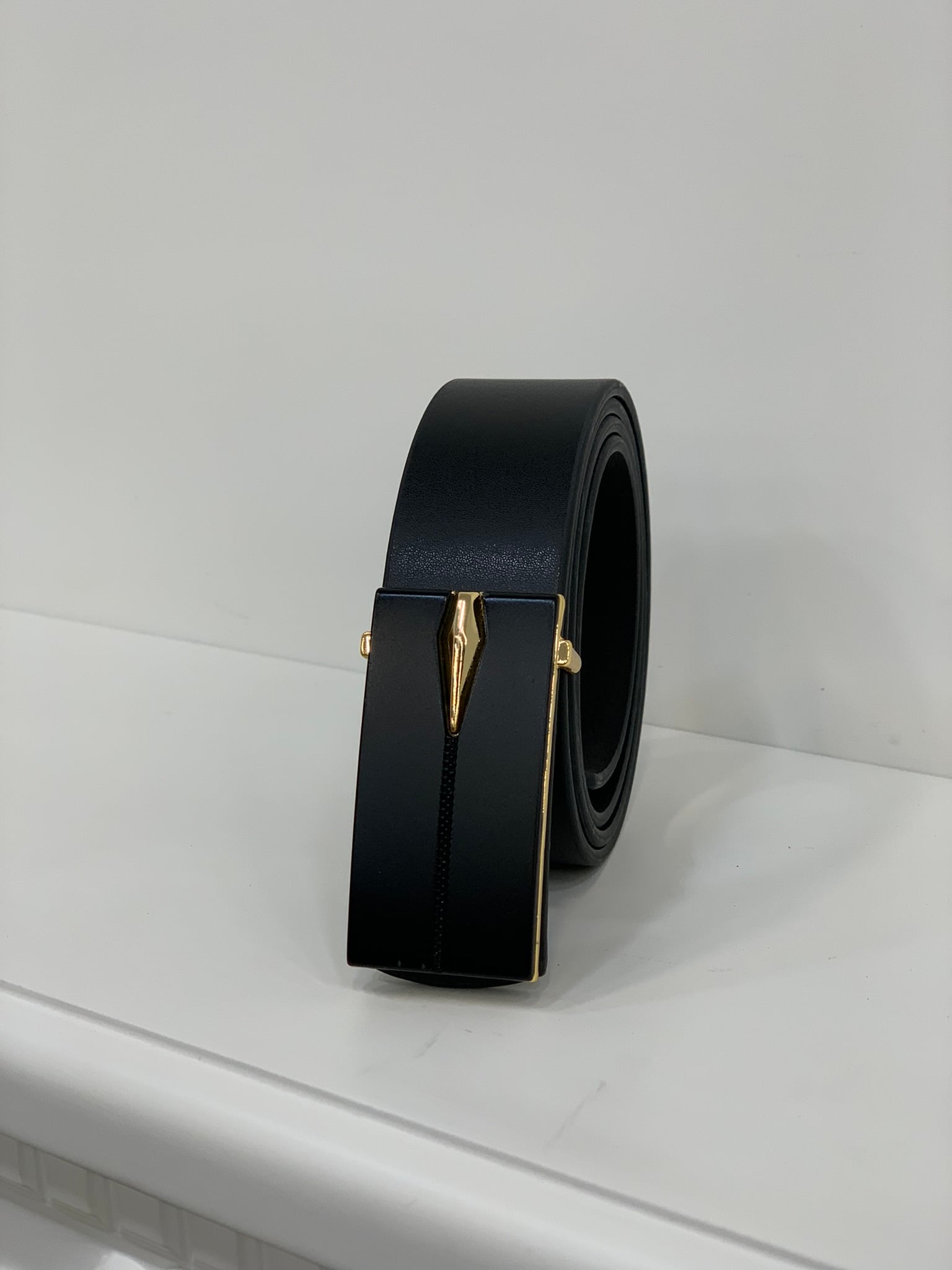 Erkek Gold Tokalı Kemer-Siyah