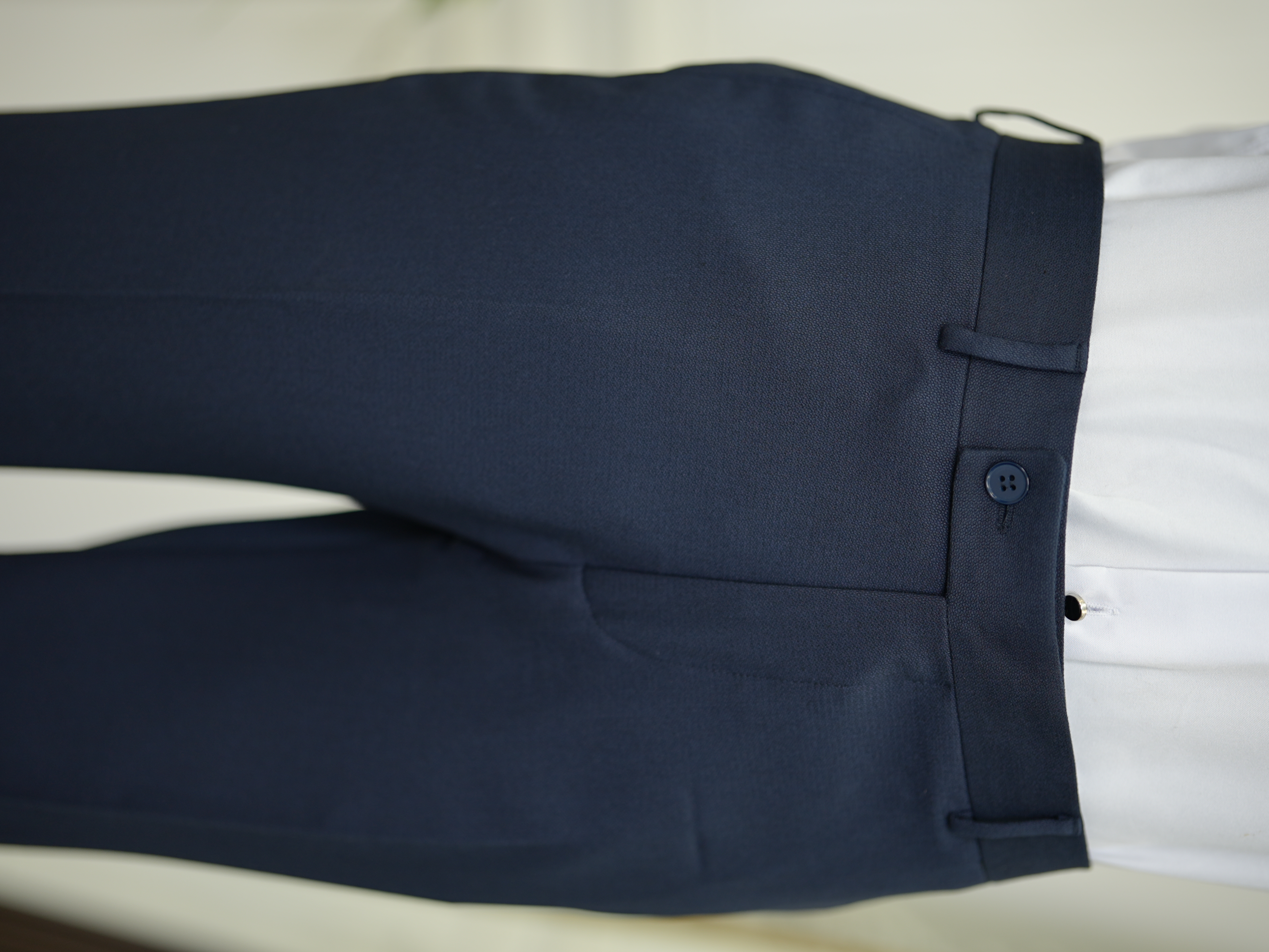 Erkek Kruvaze Smokin Damatlık Manşet Kollu Şall Yaka İtalyan Stil Slim Fit Ceket Pantolon Papyon-Lacivert