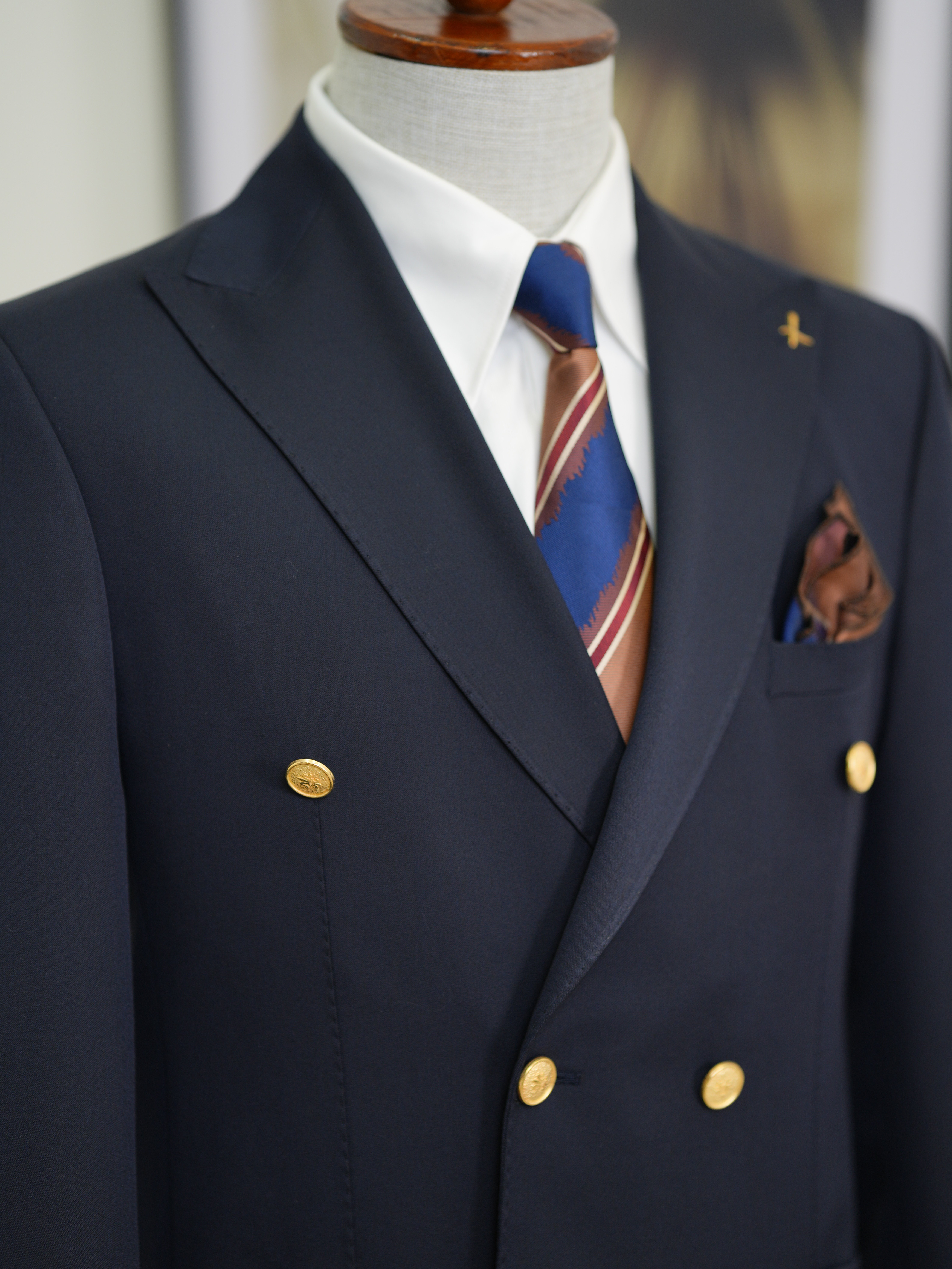 Erkek Premium İtalyan Stil Slim Fit Erkek Punto Dikişli Torba Cepli Yarım Astarlı Kruvaze Ceket - Laci