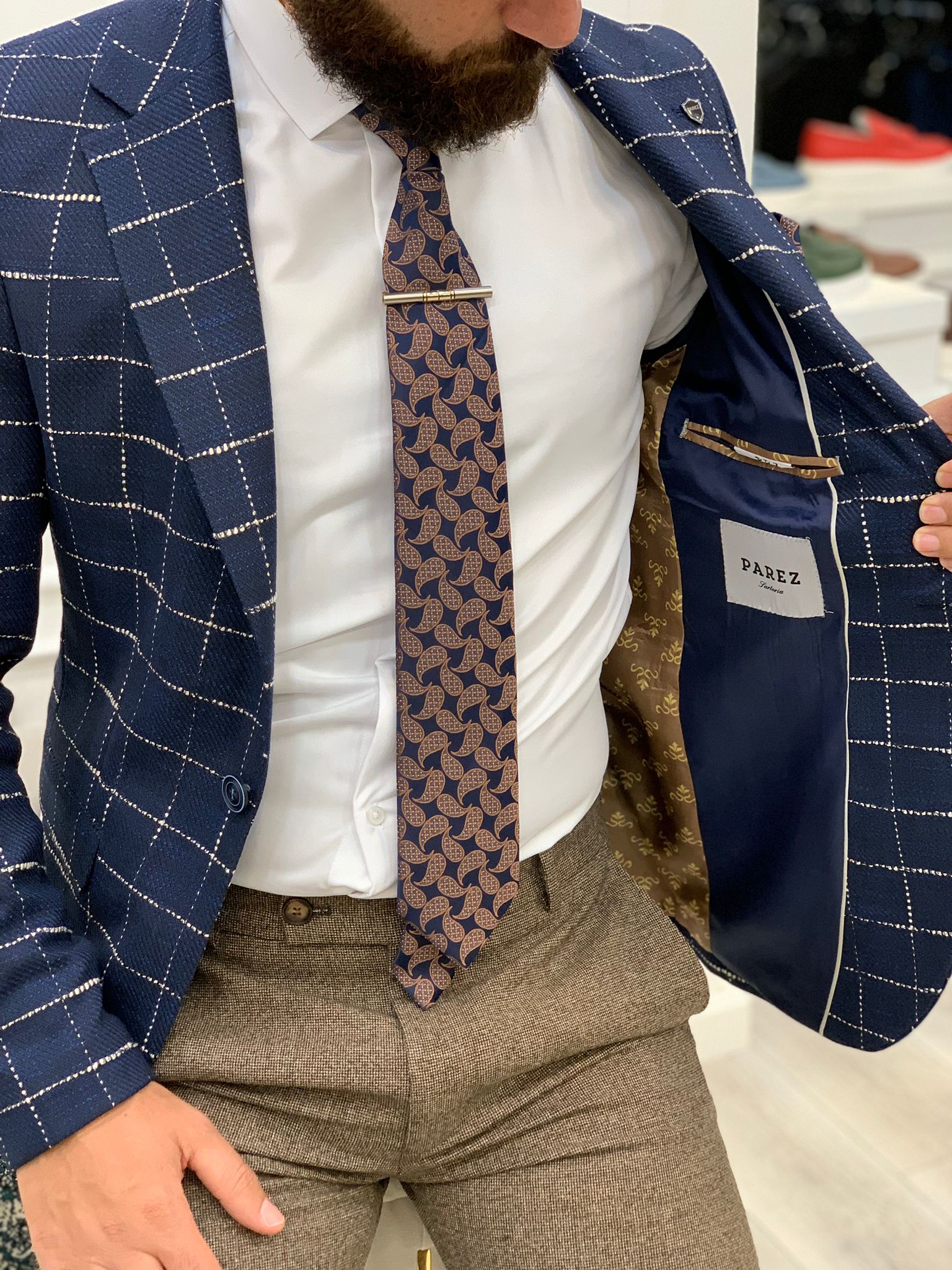 Erkek Slim Fit Ceket-Lacivert