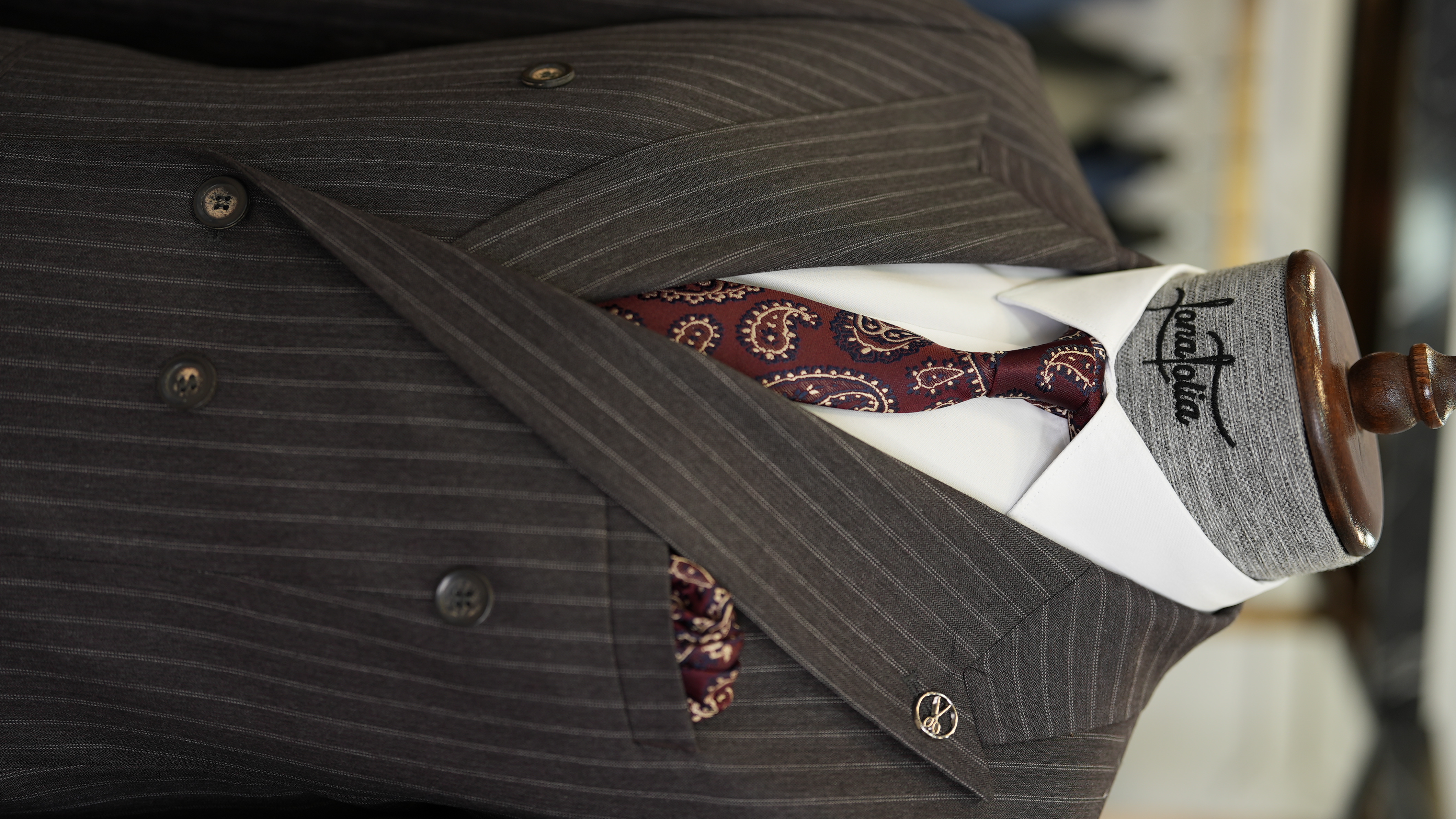 Erkek Slim Fit Takım Elbise Ceket Pantolon - Bordo