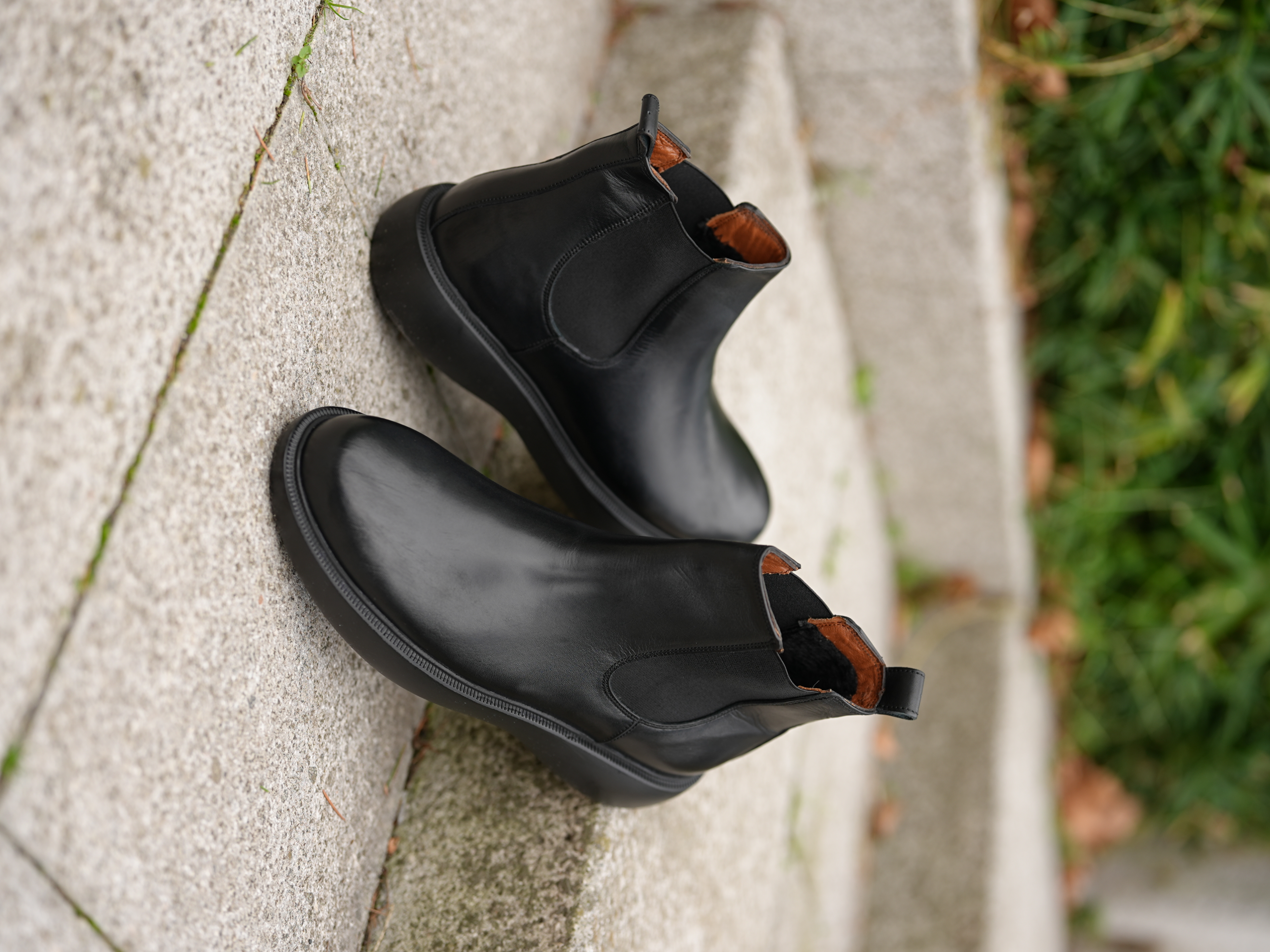 HAKİKİ DERİ EVA TABAN BOT-SİYAH - Siyah