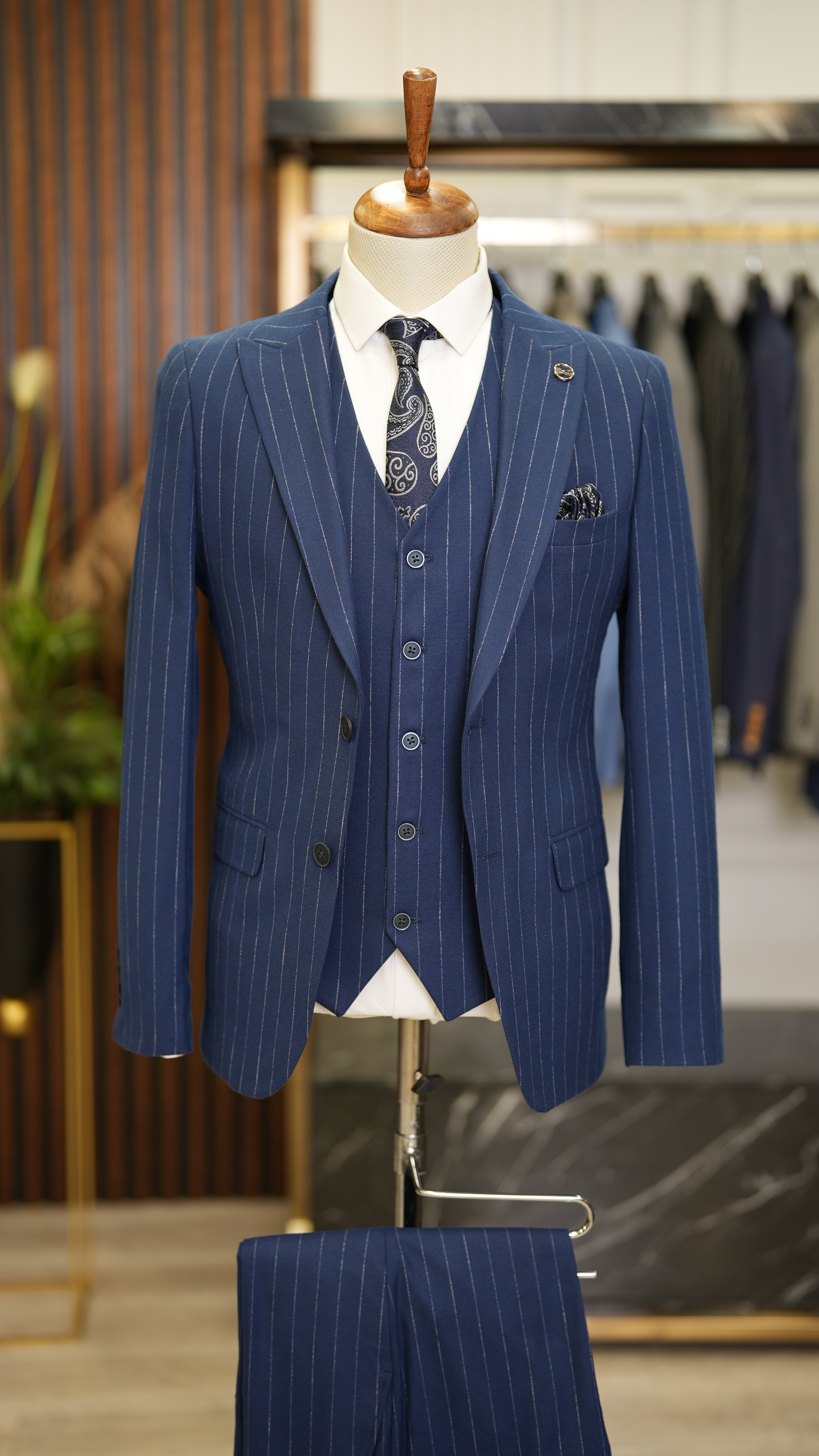 Pantaloni giacca gilet stile italiano - Saks
