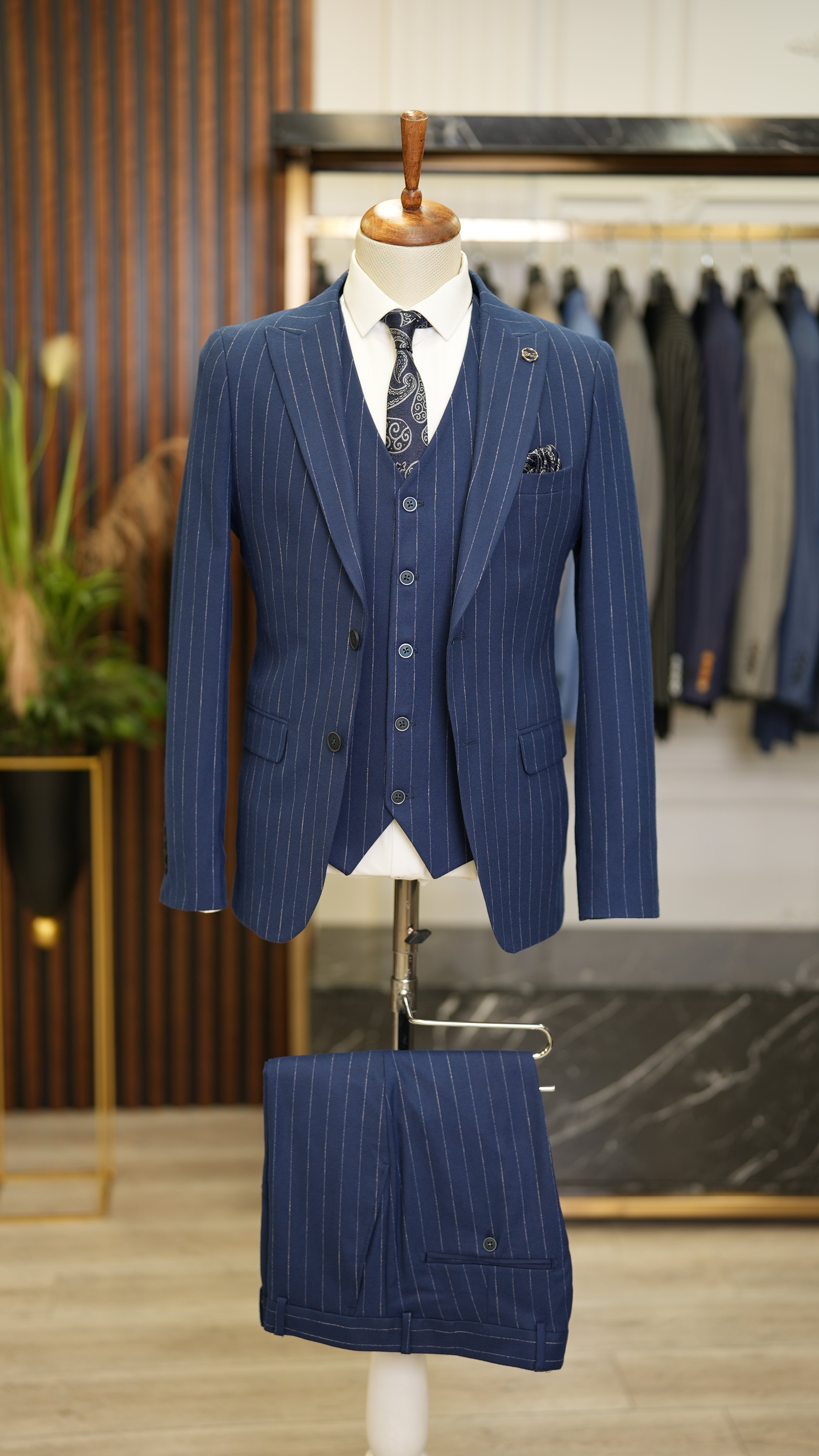 Pantaloni giacca gilet stile italiano - Saks