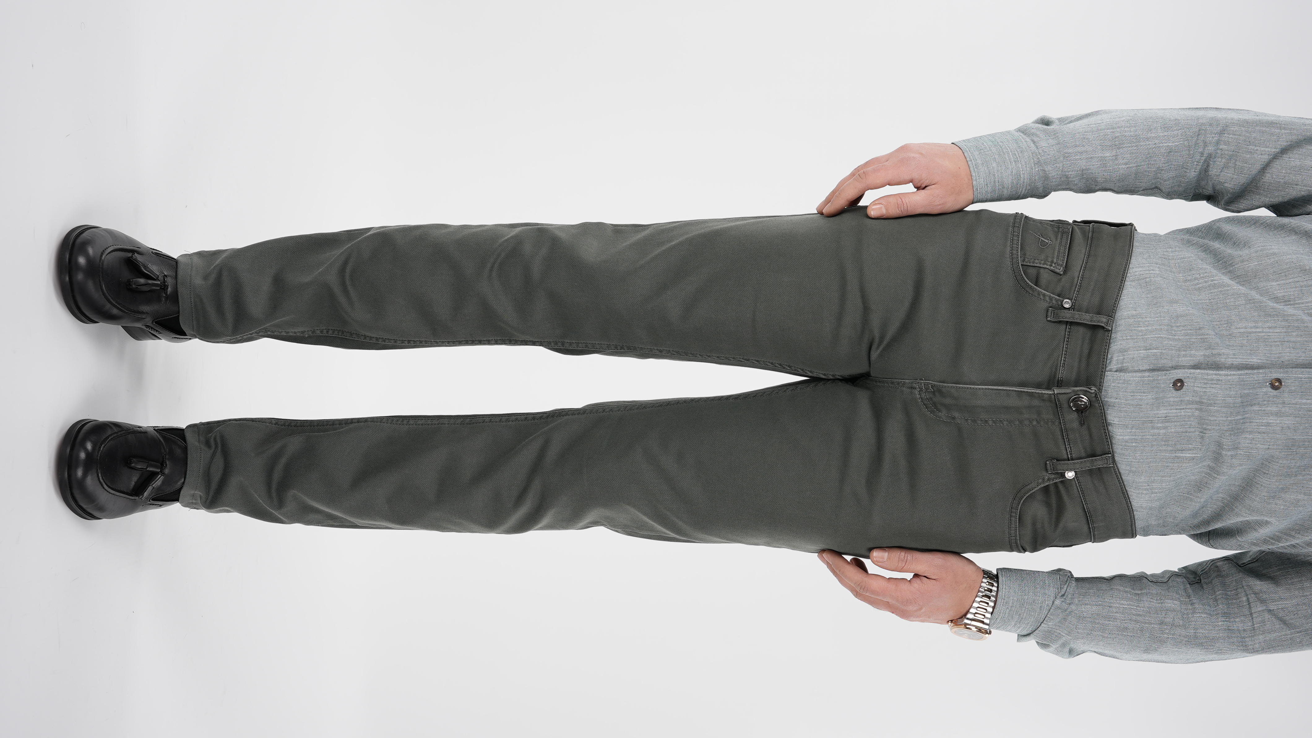 Erkek Denim Regular Rahat Kalıp Jeans Kot Cotton Pantolon - Haki