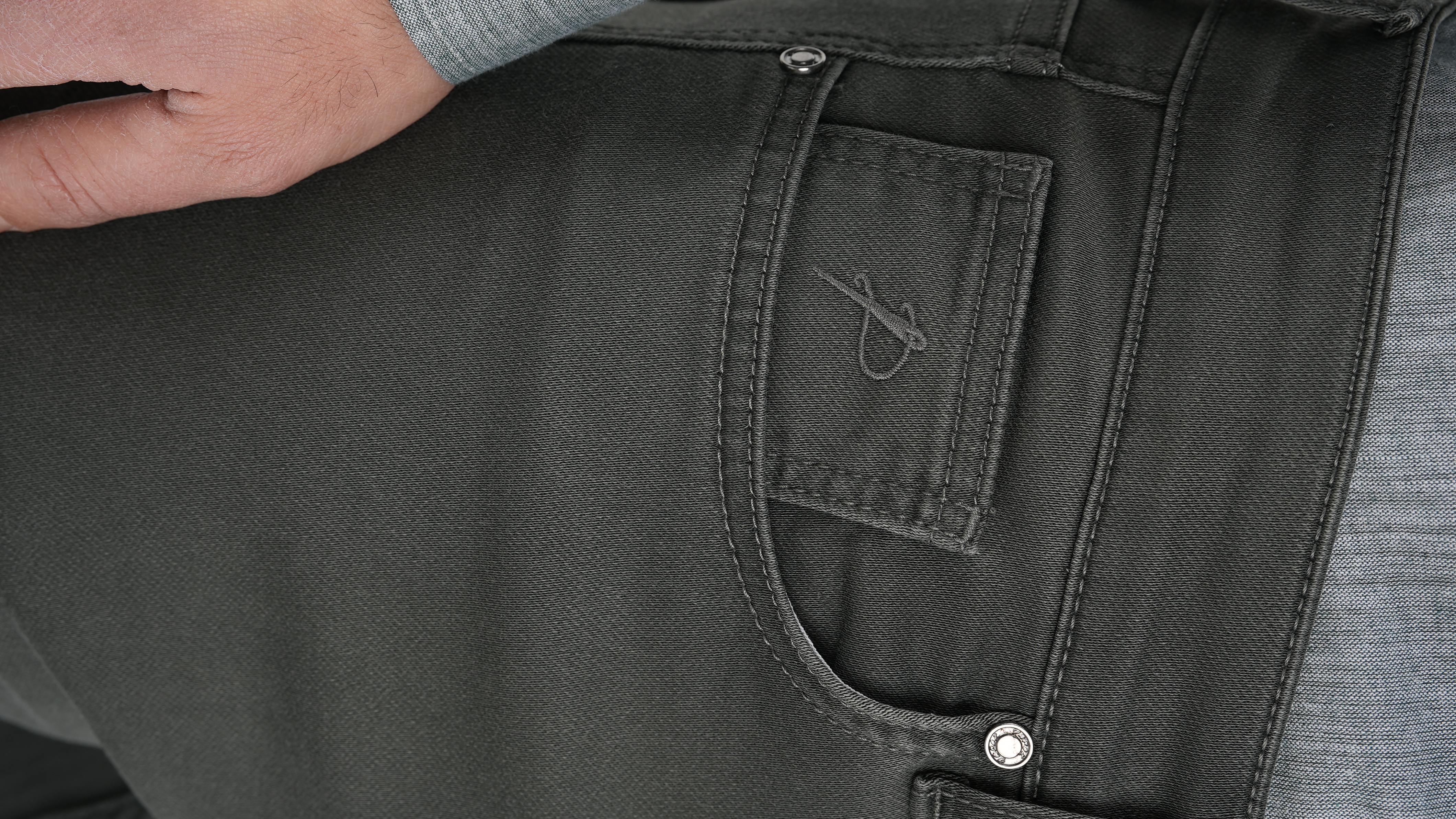 Erkek Denim Regular Rahat Kalıp Jeans Kot Cotton Pantolon - Haki