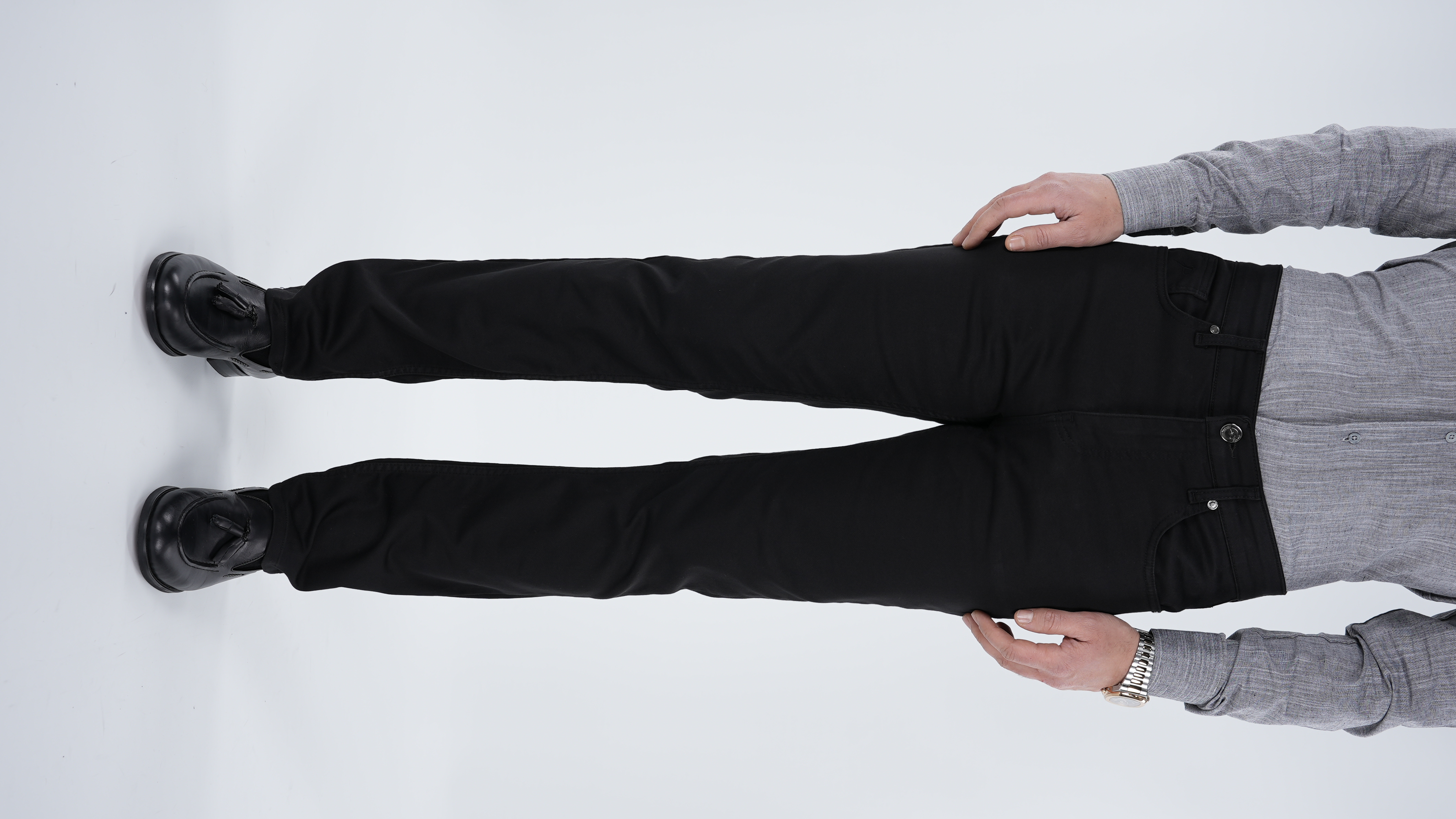 Erkek Denim Regular Rahat Kalıp Jeans Kot Cotton Pantolon - Siyah