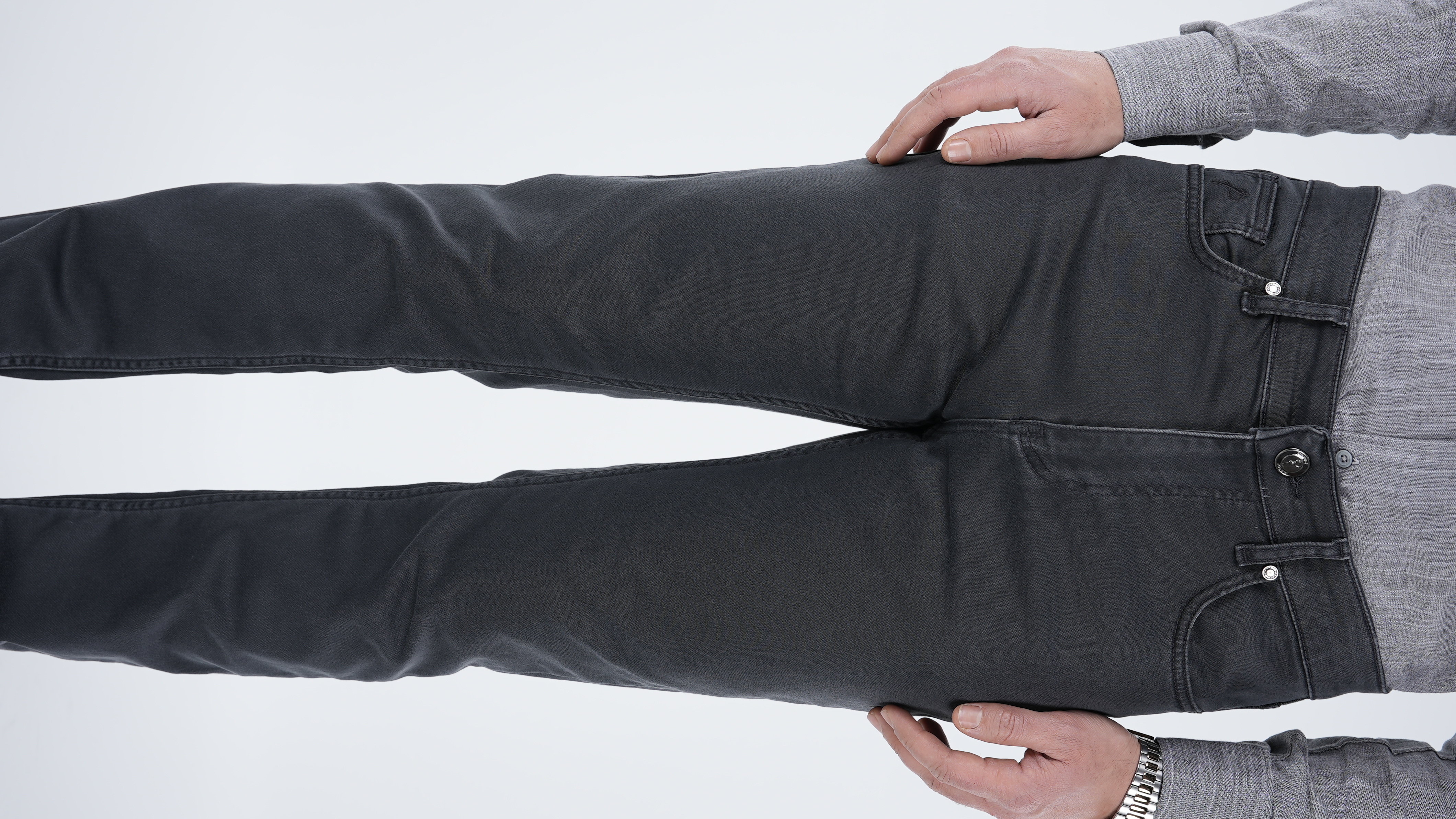 Erkek Denim Regular Rahat Kalıp Jeans Kot Cotton Pantolon - Antrasit