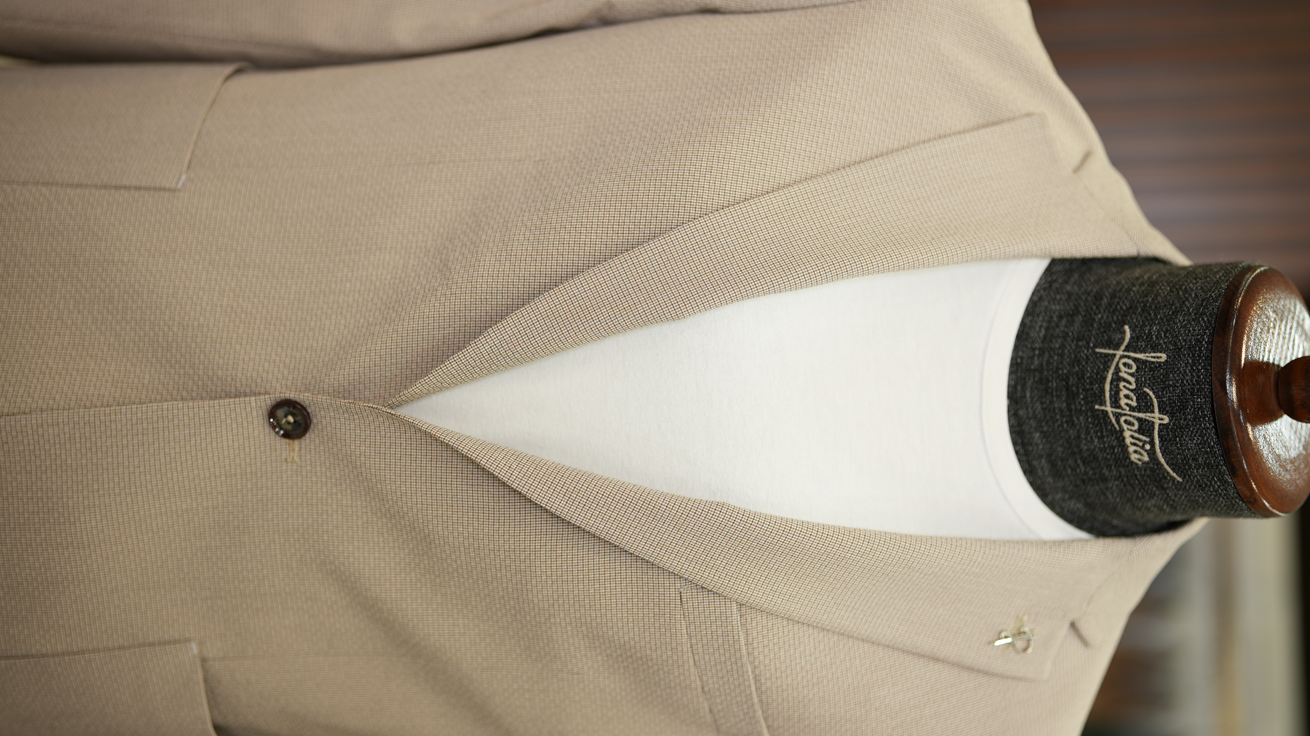 Erkek Jogger Pantolonlu Takım Elbise Slim Fit İtalyan Stil Jogger Ceket Pantolon - Krem