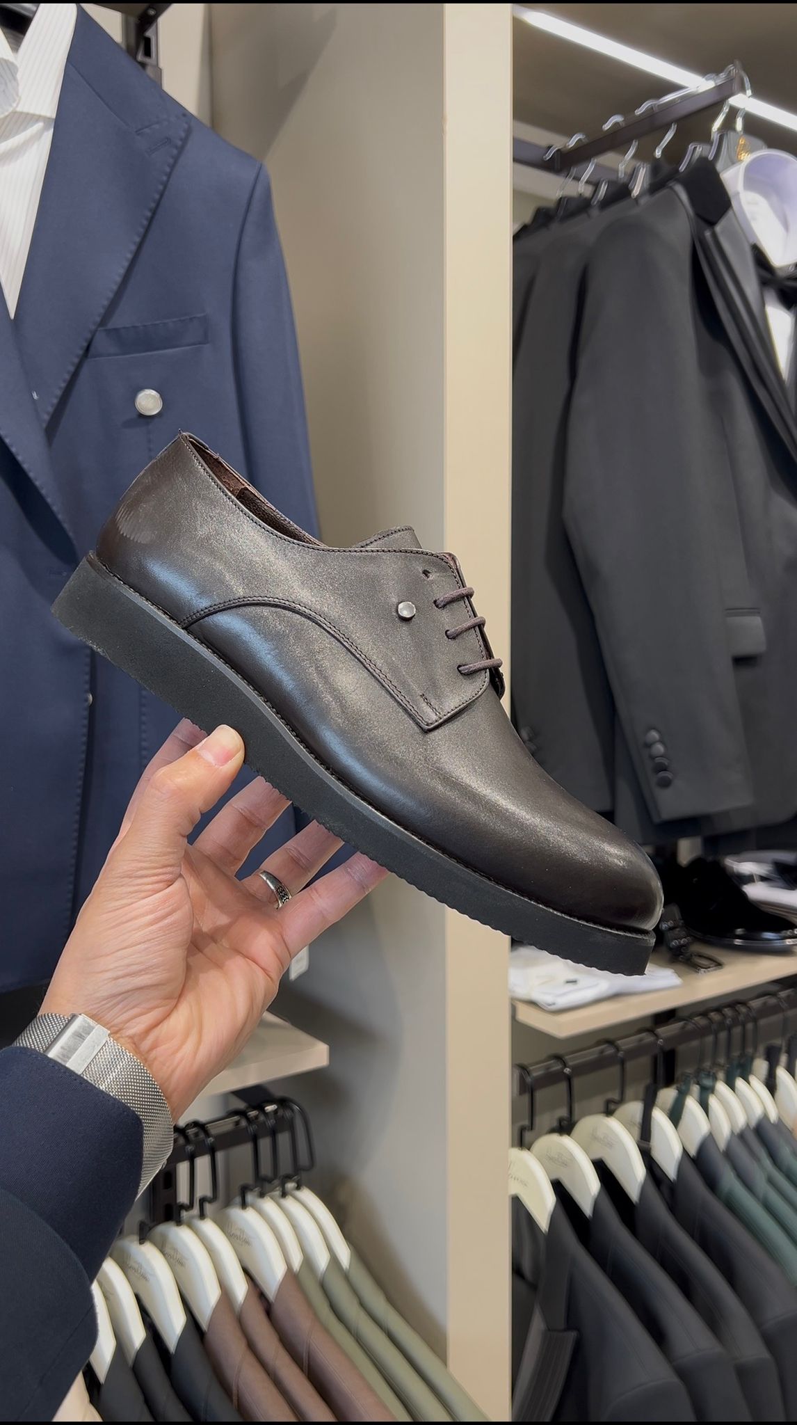 Erkek Klasik Bağcıklı Eva Taban Ayakkabı - Acı Kahve