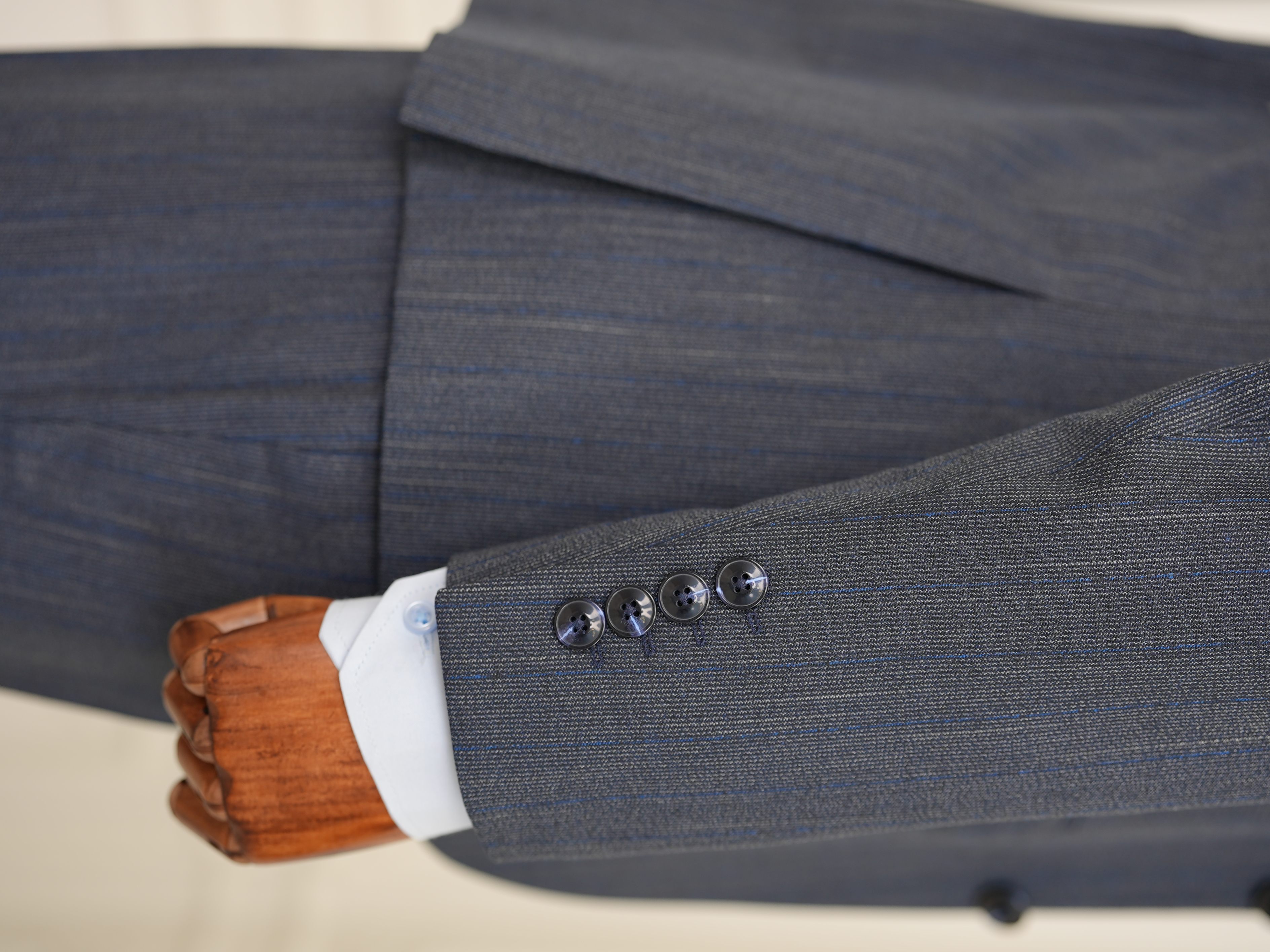 Erkek Premıum Takım Elbise İtalyan Stil Slim Fit Ceket Yelek Pantolon - Lacivert