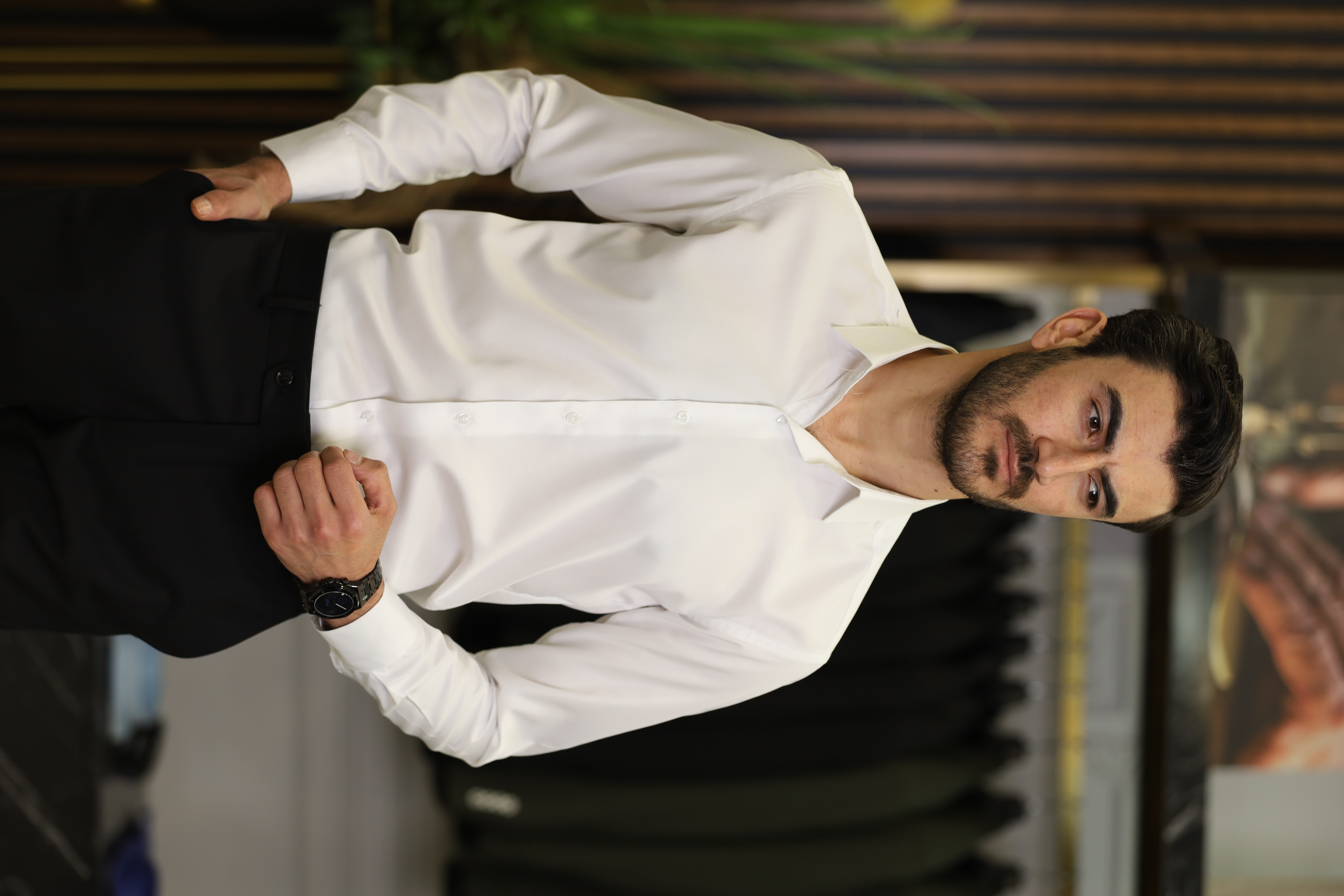 Erkek Slim Fit Gömlek - Beyaz