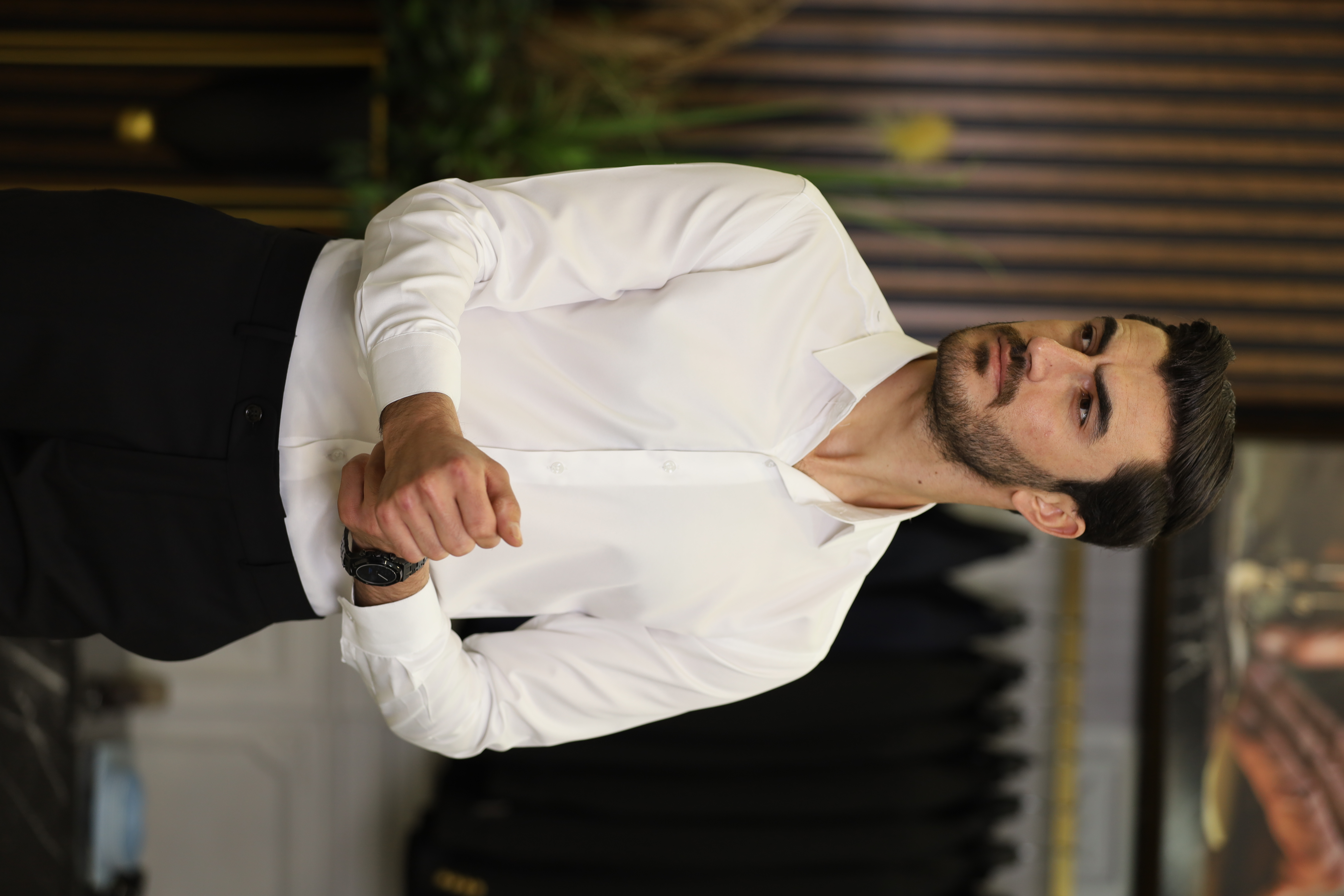 Erkek Slim Fit Gömlek - Beyaz