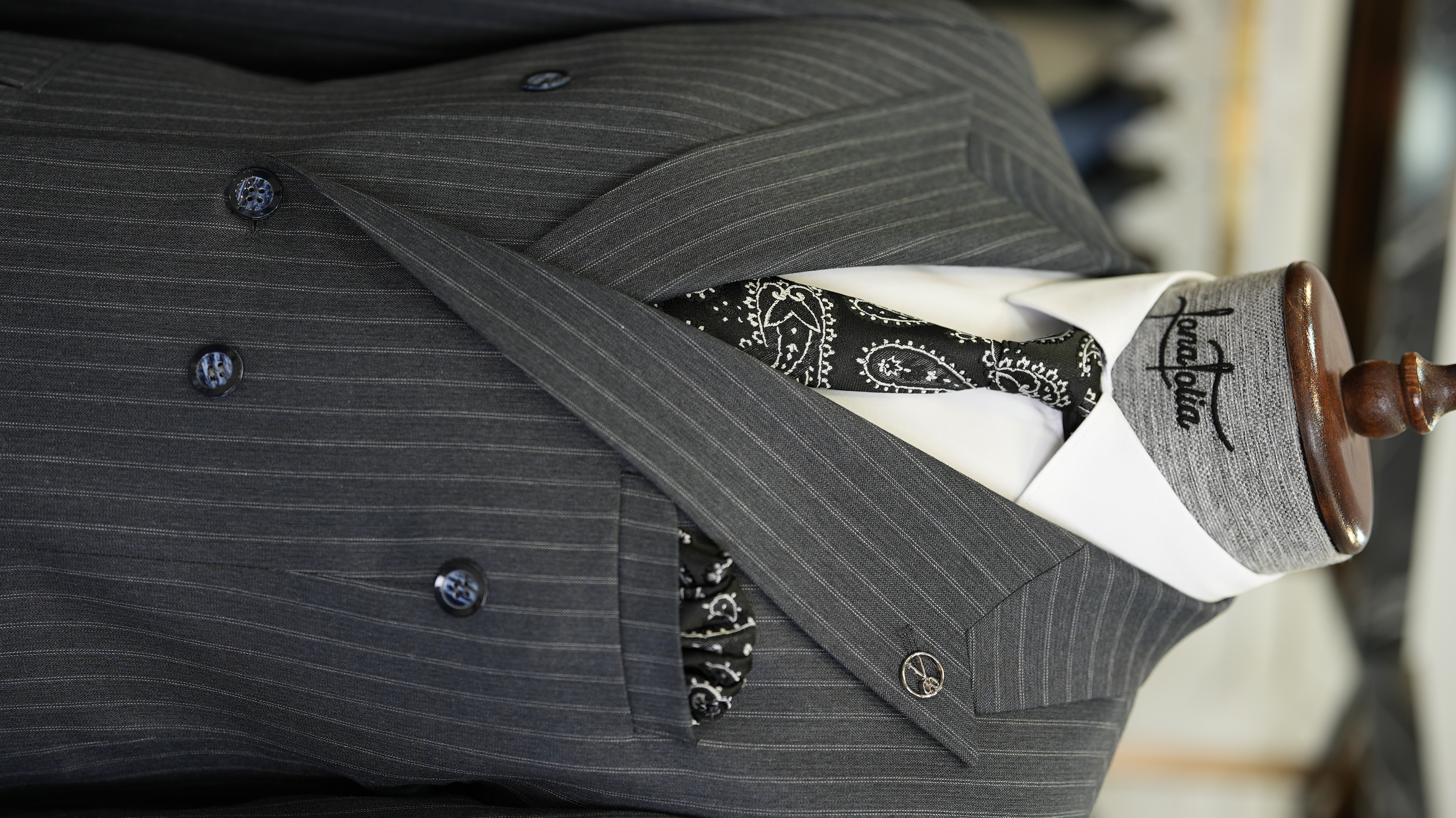 Pantaloni da giacca da abito slim fit da uomo - Fumè