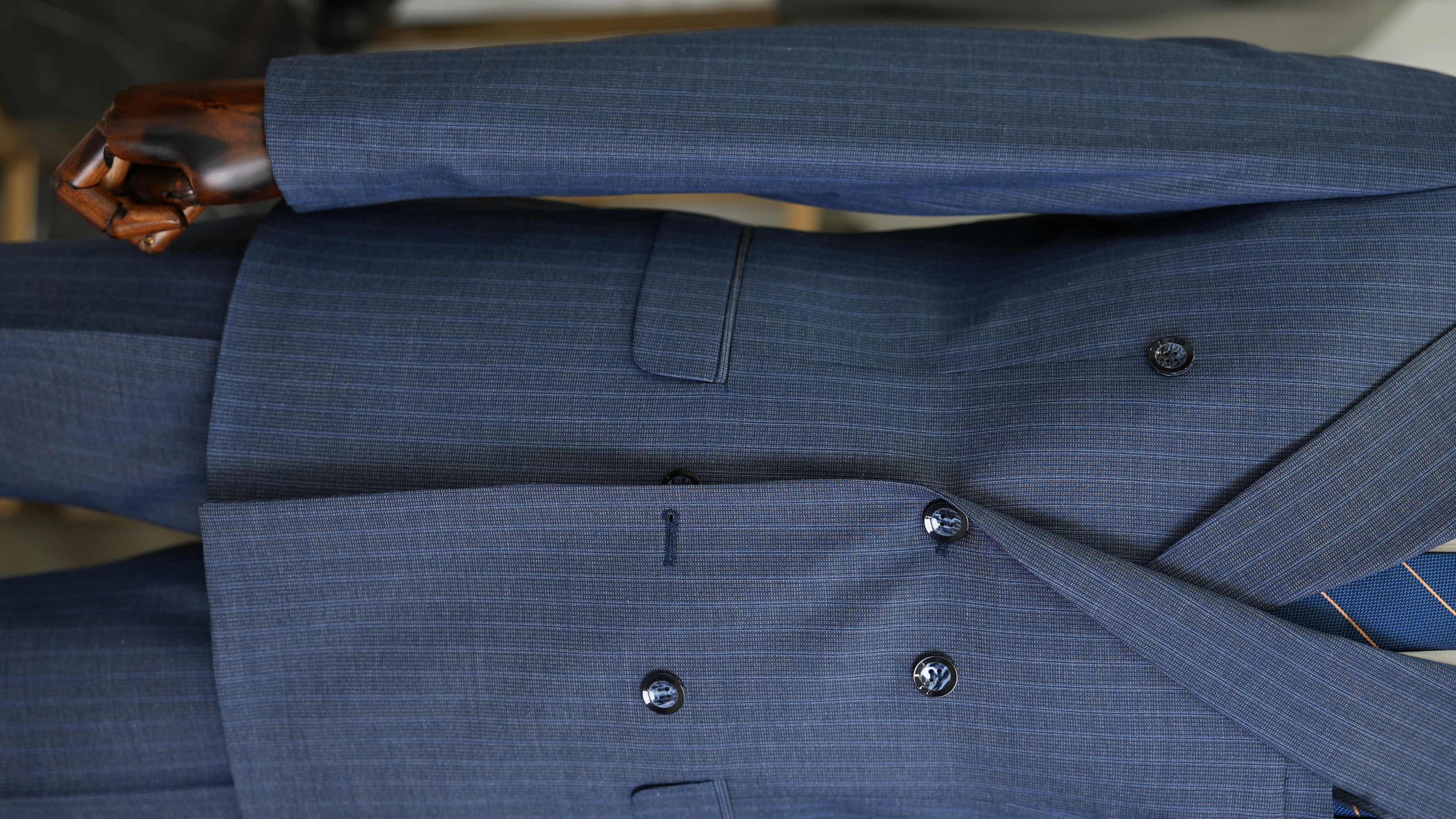 Pantaloni giacca da abito slim fit da uomo - Blu