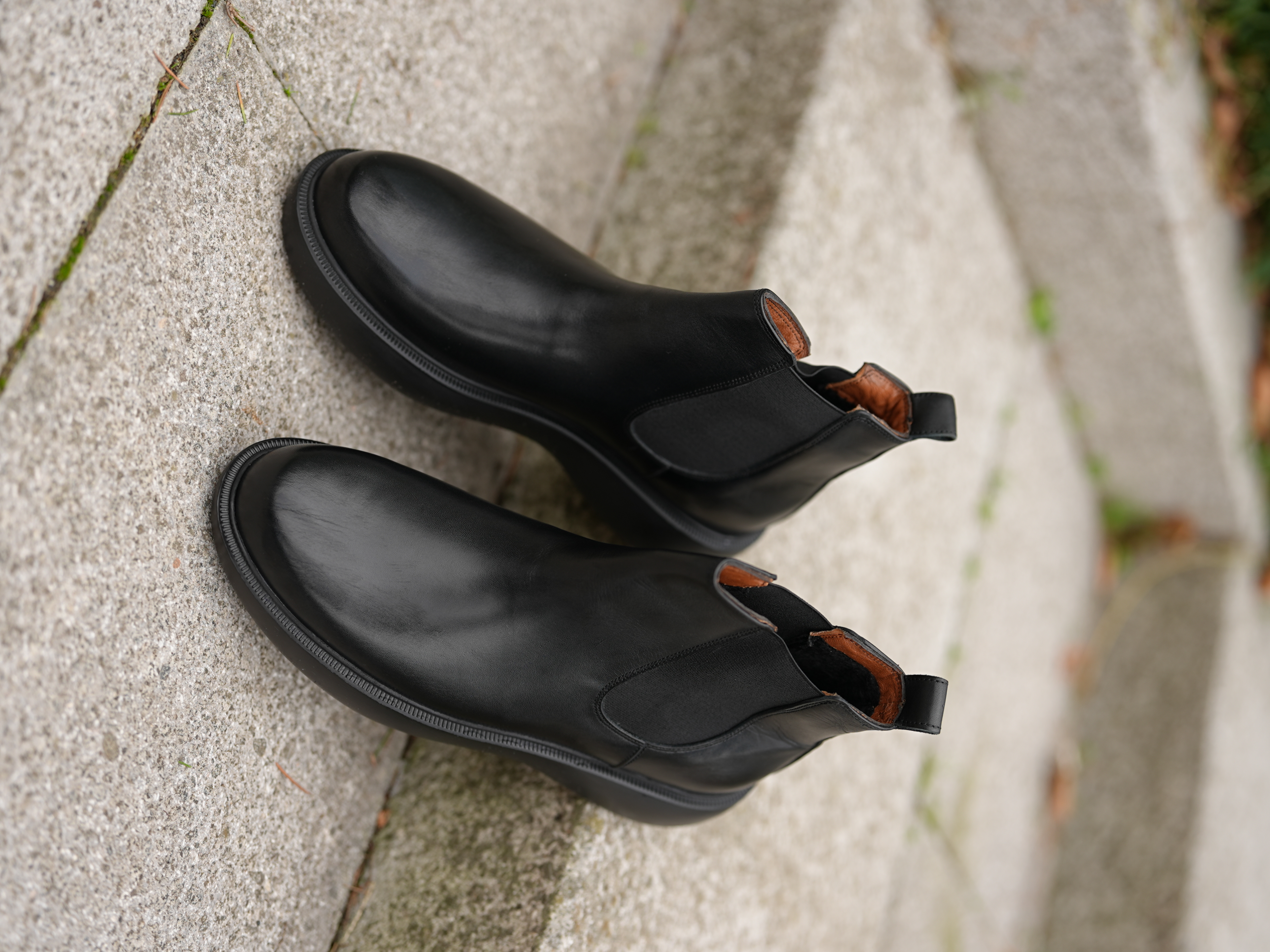 HAKİKİ DERİ EVA TABAN BOT-SİYAH - Siyah