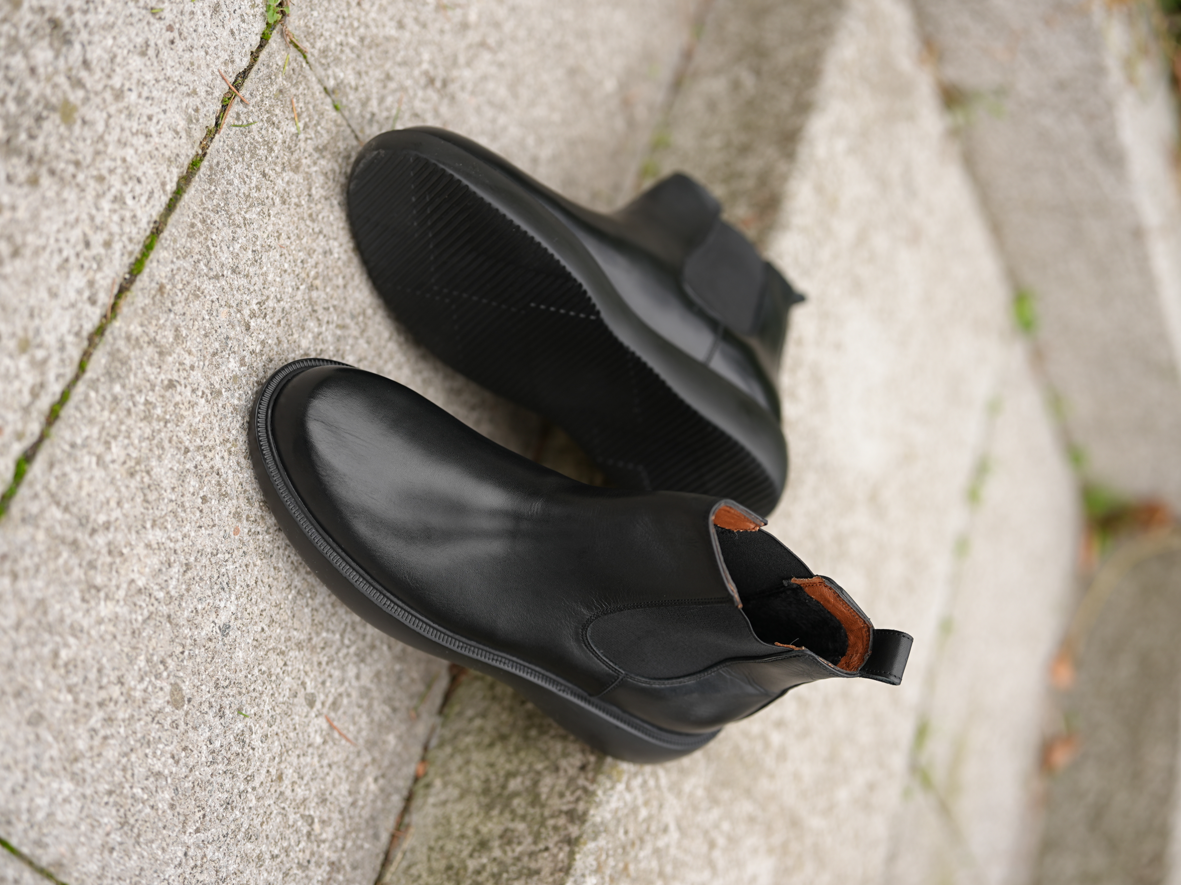 HAKİKİ DERİ EVA TABAN BOT-SİYAH - Siyah